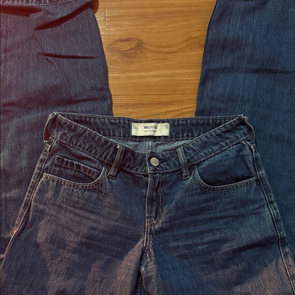 Low rise baggy Hollister jeans